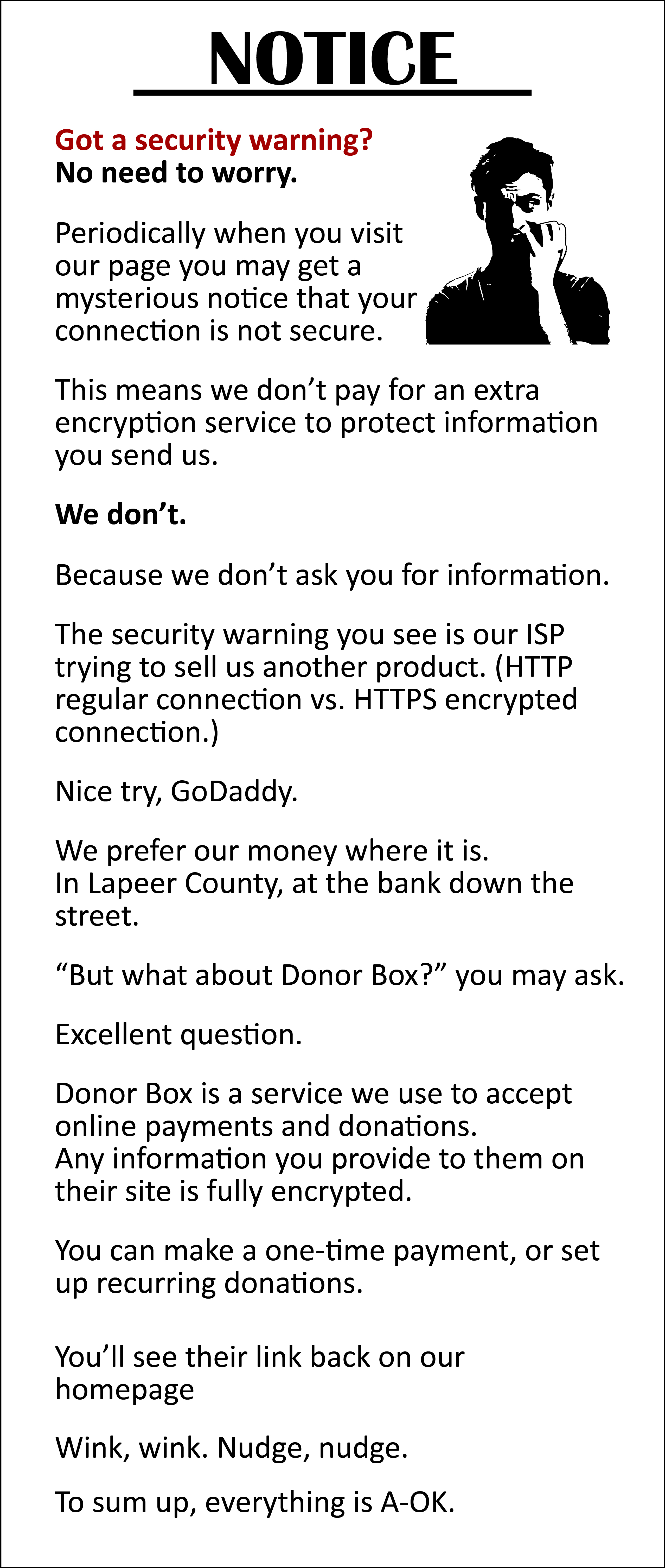 Security Notice Explanation